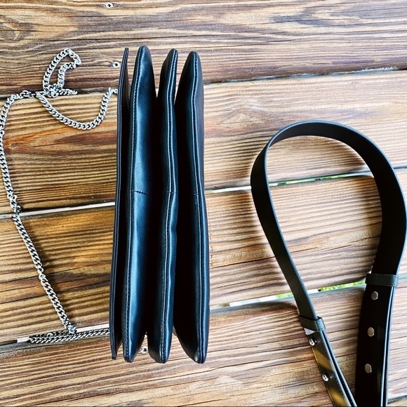 AllSaints Black Zep Box Bag NWOT - Picture 12 of 16